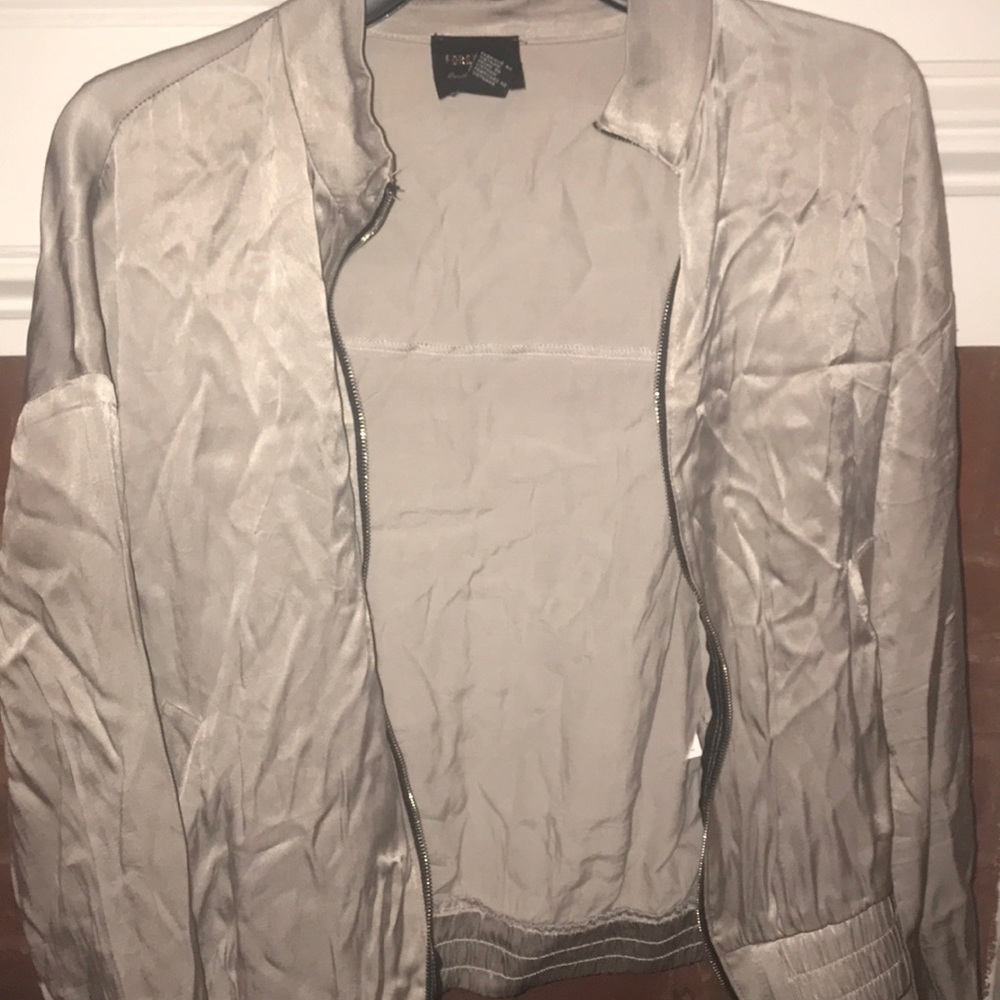 Forever 21 Metallic Bomber